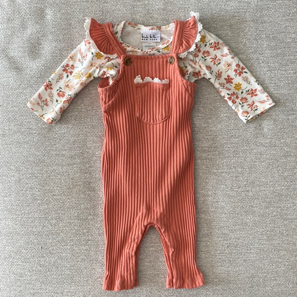 NWOT Nicole Miller Baby Overall Set